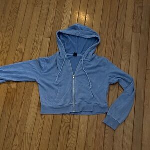 Wild Fable Light Blue Zip-Up Hoodie